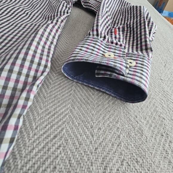 Tommy Bahama Island Modern Fit Shirt Men's XL Long Sleeve Checkered Button Up - Picture 9 of 16